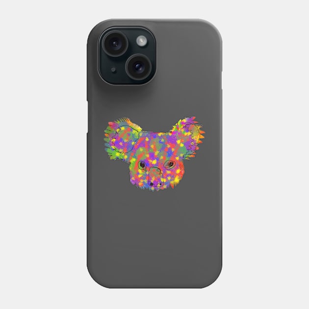 Abstract Koala Phone Case by Spontaneous Koala