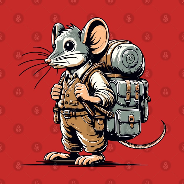 Rat with backpack by Art_Boys