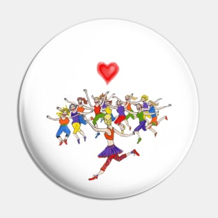 LADIES DANCING EXERCISE Pin