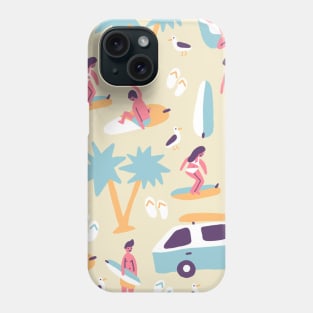 Surfer Pattern Phone Case