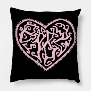 pink heart Pillow