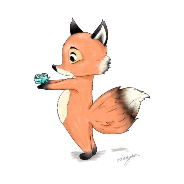 adorable foxy gentleman by OddityArts