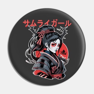 Samurai Girl Pin