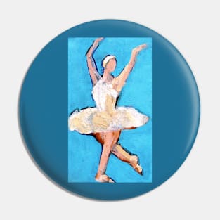Ballet Dancer Original Art Painting Pin