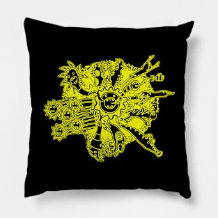 big bang invert pixel Pillow