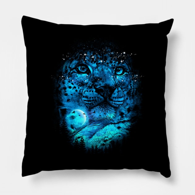 Beauty of a wild night Pillow by clingcling