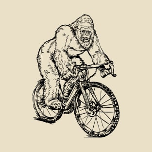 SEEMBO Gorilla Cycling Bicycle Bicycling Cyclist Biking Bike T-Shirt