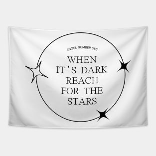 Streetwear Angel Number "Reach for the Stars" Design Tapestry