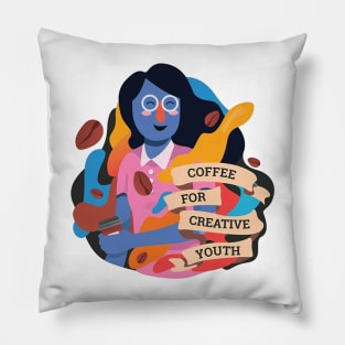 Coffee for Creative youth Pillow