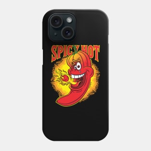 Spicy Flaming Red Hot Chil Pepper Phone Case