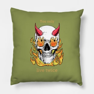 Horror Movie You only live twice 3 Pillow