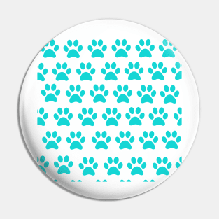 TURQUOISE ANIMAL PAW PRINT PATTERN Pin