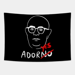 Theodor Adorno (German Philosopher) - Philosophy Pun AdorYES Tapestry