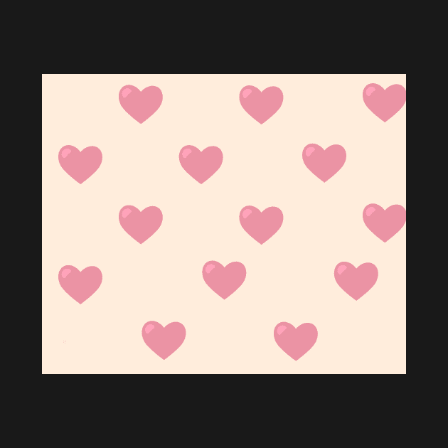 Hearts Pink Pattern by DulceDulce