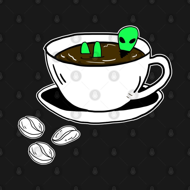 Aliens and your favorite coffee by KENG 51