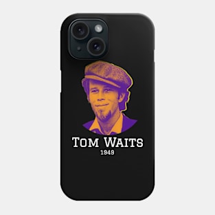 Tom Waits (white text version) Phone Case