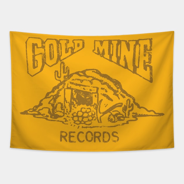 Gold Mine Records Tapestry by MindsparkCreative