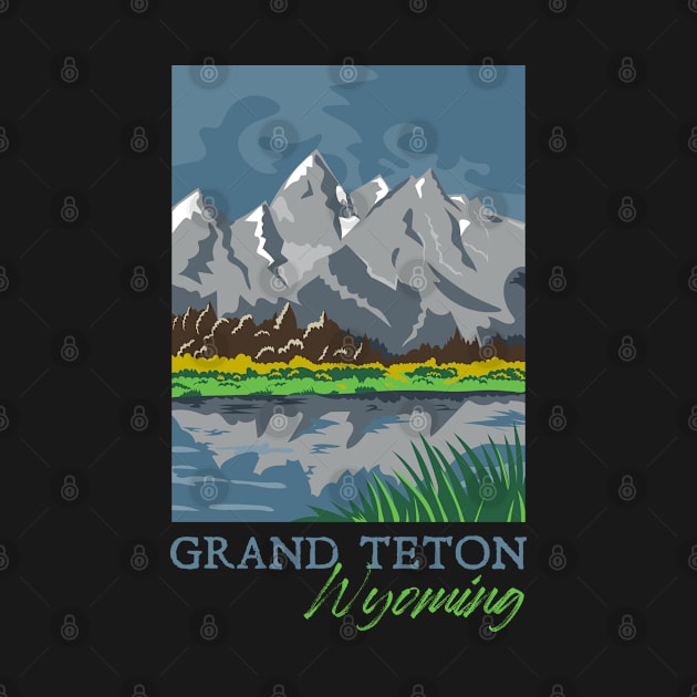 Grand Teton National Park Wyoming Souvenir by grendelfly73