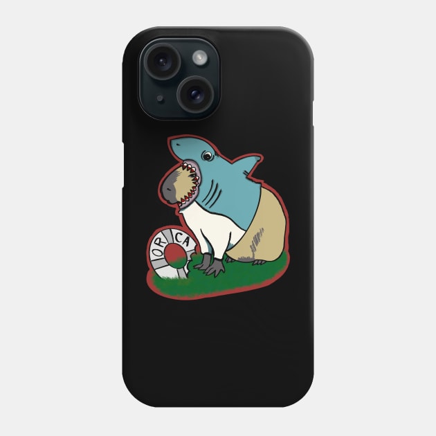 Capy-Scare-A : Jaws Phone Case by dflynndesigns