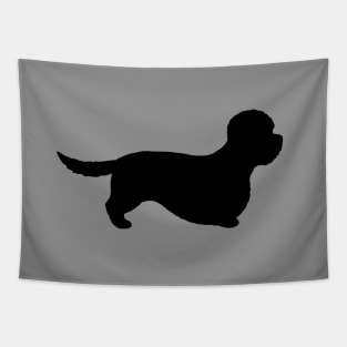 Dandie Dinmont Terrier Silhouette Tapestry