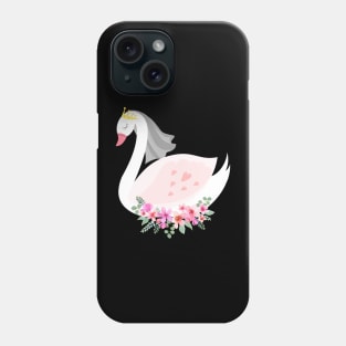 Getting Married Bride And Groom Animal Ducks Birds Swans Wedding Party Phone Case