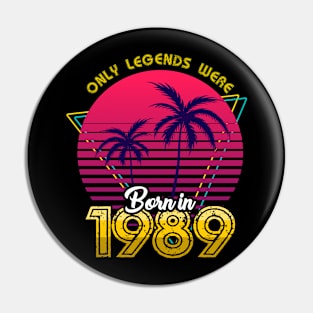 Born in 1989 T-Shirt Pin