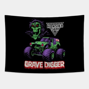 Monster Jam Grave Digger Monster Truck Tapestry