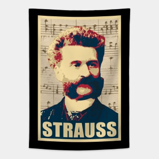 Johann Strauss II musical notes Tapestry