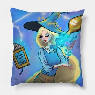 Aquarius Witch Pillow