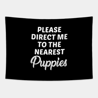 Nearest Puppies Tapestry