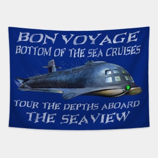 Bon Voyage Bottom of the Sea Cruises Tapestry