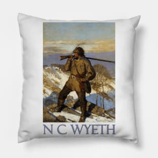 Frontiersman by N C Wyeth Pillow