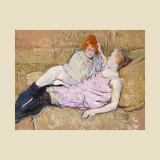 The Sofa by Henri de Toulouse-Lautrec T-Shirt