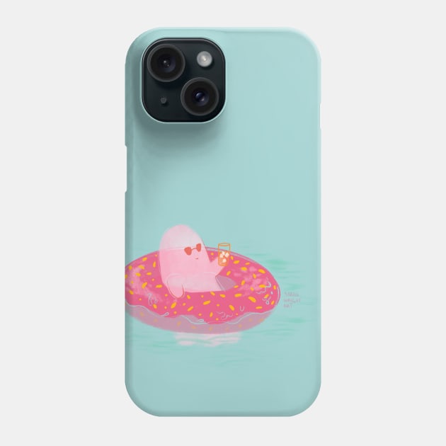 Ghost in the Pool Phone Case by SarahWrightArt