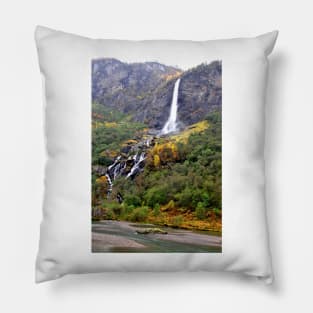 Flamsdalen Valley Flam Norway Scandinavia Pillow