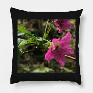 The Splendor of Pink Budding Forest Magnificence Pillow