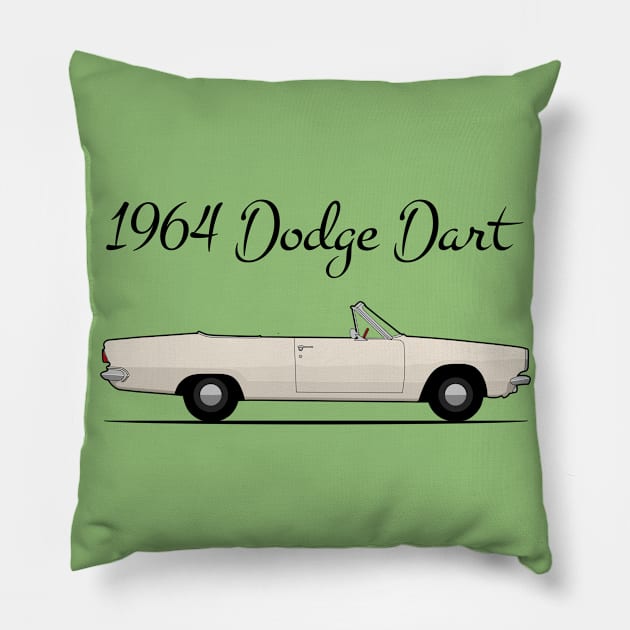 1964 Dodge Dart blonde Pillow by Ginger Bobby