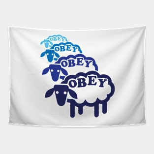 Obey Sheep Line Cool Tapestry