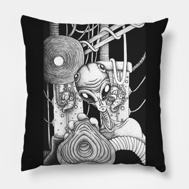 Alien Pillow by Dracuria