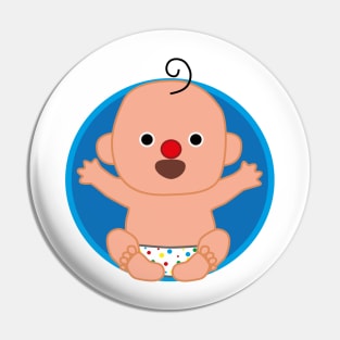 baby clown Pin