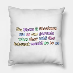 Fox News And Facebook Suck Pillow