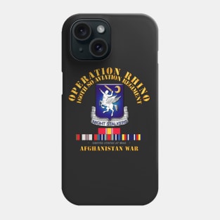 Operation Rhino - Afghanistan - 160th SO Aviation Rgt  w SVC Phone Case