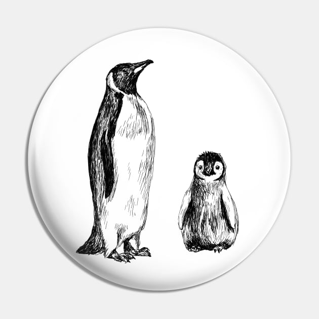 Penguin Print Pin by rachelsfinelines