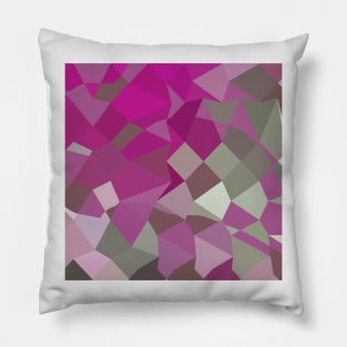 Dark Lavender Abstract Low Polygon Background Pillow