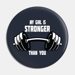 My Girl Is Stronger Than You Mens T-shirt tshirt gift fitness gym boyfriend t shirt Pin