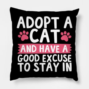 Adopt A Cat Pillow