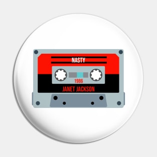 Janet Jackson Classic Retro Cassette Pin