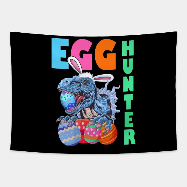 Kids Easter Dinosaur Bunny T Rex Boys Girls Egg Hunter Gift Tapestry by Bezra