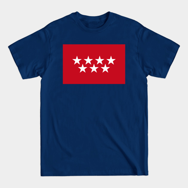 Disover Flag of the Community of Madrid (Spain) - Flag - T-Shirt