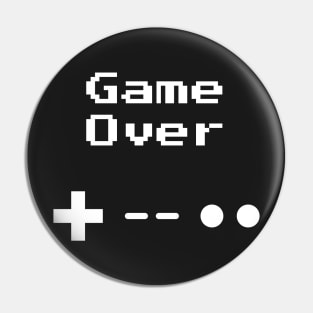 Game Over 8-bit Retro Gaming Pin